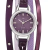 Bracelet montre Go cuir violet 698544