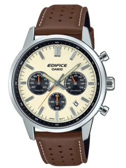 Chronographe cuir Casio Edifice vintage EFR-575L-7AEF