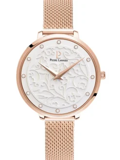 Coffret de montre femme Pierre Lannier 2 bracelets avec cadran motif fleuri