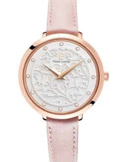 Coffret de montre femme Pierre Lannier 2 bracelets avec cadran motif fleuri