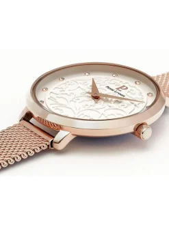Coffret de montre femme Pierre Lannier 2 bracelets avec cadran motif fleuri