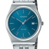 Montre Acier Casio cadran bleu