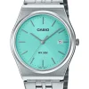 Montre Acier Casio cadran bleu clair