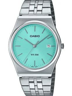 Montre Acier Casio cadran bleu clair