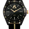 Montre acier Homme Le Coq Sportif bracelet tissu