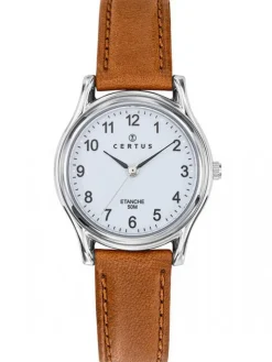 Montre authentique cuir marron cannelle Certus 644285