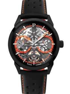 Montre automatique homme Pierre Lannier cuir noir