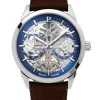 Montre automatique homme Pierre Lannier cuir brun