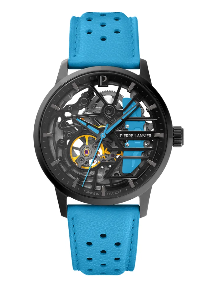 Montre automatique Pierre Lannier Paddock bleue clair 145G866