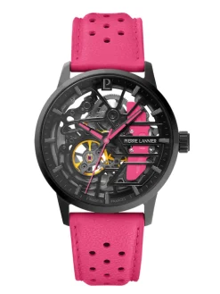 Montre automatique Pierre Lannier Paddock rose 145G895