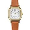 Montre carré pour femme bracelet cuir 646509