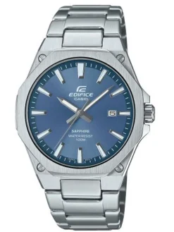 Montre Casio verre saphir ultraplate cadran bleu