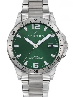 Montre Certus 616459 quartz cadran vert étanche