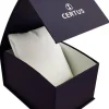 Montre Certus bicolore bracelet cuir marron