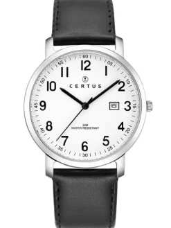 Montre Certus bracelet cuir noir 611078