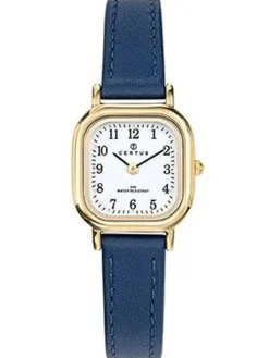 Montre Certus cadran carré bracelet bleu 646514