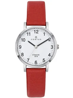 Montre Certus femme bracelet rouge