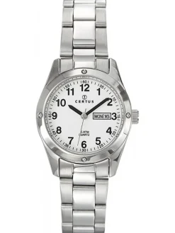 Montre Certus femme bracelet acier gris argenté