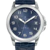 Montre Certus homme bleue bracelet cuir 610725