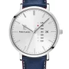 Montre cuir bleu Pierre Lannier DATA