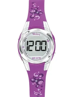 Montre digitale ado fille Tekday lilas