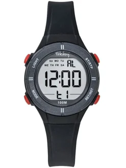 Montre digitale sport Tekday noire avec chronomètre