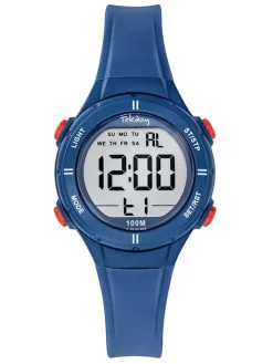 Montre digitale sport Tekday bleue avec chronomètre