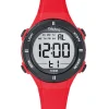 Montre digitale sport Tekday rouge avec chronomètre
