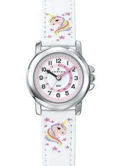 Montre enfant Certus blanche avec tête de licorne 647638