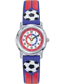 Montre enfant Certus bleu blanc rouge foot