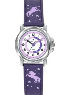 Montre enfant Certus violette avec licorne
