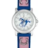 Montre enfant rose et bleu motif cheval - Certus