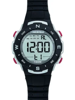 Montre enfant Ruckfield digitale noire et argentée 685094