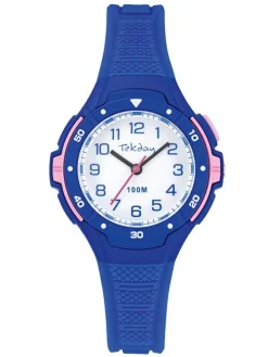 Montre enfant Tekday bleue et rose 654755