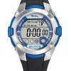 Montre enfant Tekday bleue et noire