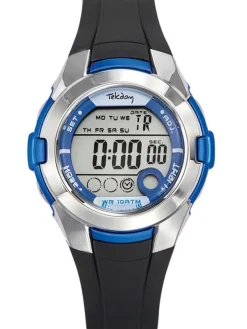 Montre enfant Tekday bleue et noire