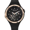 Montre enfant Tekday noire avec étoiles lumineuses