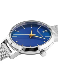 Montre femme argentée Pierre Lannier cadran bleu