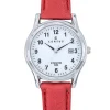 Montre femme Certus cuir rouge
