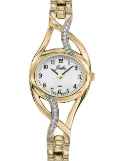 Montre femme Certus Joalia dorée jaune avec pierres