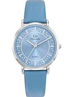 Montre femme Go Bleu clair et strass