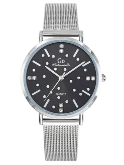Montre femme Go bracelet milanais et strass