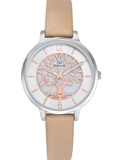 Montre femme Go cuir beige arbre de vie