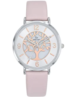 Montre femme Go cuir rose arbre de vie