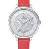 Montre femme Go cuir rouge arbre de vie