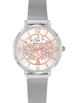Montre femme Go milanais argenté arbre de vie