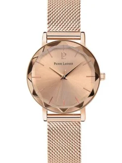 Montre femme originale Pierre Lannier Symphony dorée rose 010P958