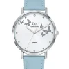 Montre Go for Girl Only bleue papillons