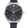 Montre GO Girl Only cuir noir peau de serpent 699270