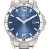 Montre homme Certus acier et fond bleu 616457